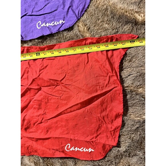 Vintage 80s Papagayo plus Sarong Swim Cover Up Wrap One Size CANCUN lot of 2 - Picture 6 of 7